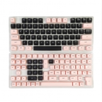 Pink Black 104+45 CSA Profile PBT Doubleshot Keycap Set Cherry MX Mechanical Gaming Keyboard